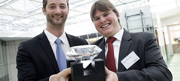 AgriCircle AG, Finalist und Gewinner des Startfeld Diamant 2014, bei der Preisübergabe

